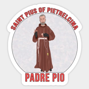 Saint Pius of Pietrelcina Padre Pio Sticker